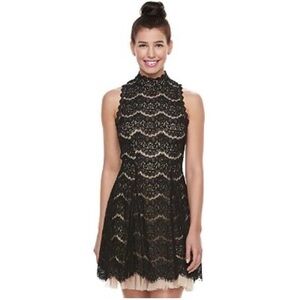 Black scalloped dress